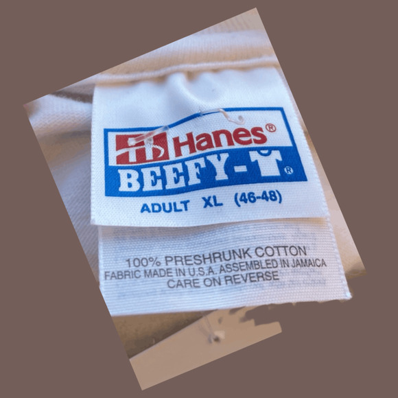 Hanes Beefy-T Unisys Graphic Tee | White | Size XL | Vintage - Picture 3 of 3